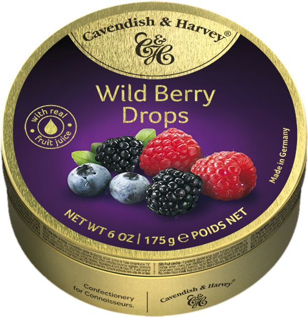 Карамель CAVENDISH ароматизована Лісові ягоди 175г